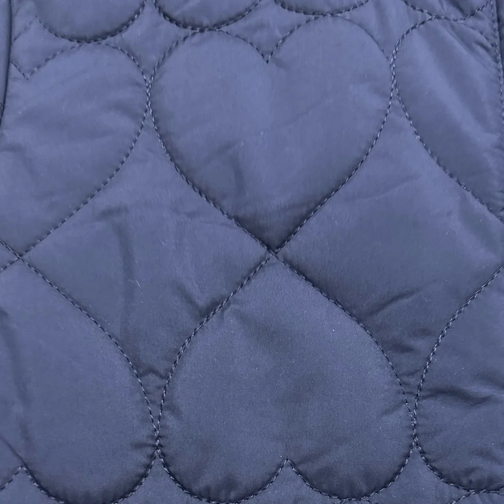 NEW CREWCUTS J. Crew Girls' Heart quilted jacket with PrimaLoft Navy Size Large‎